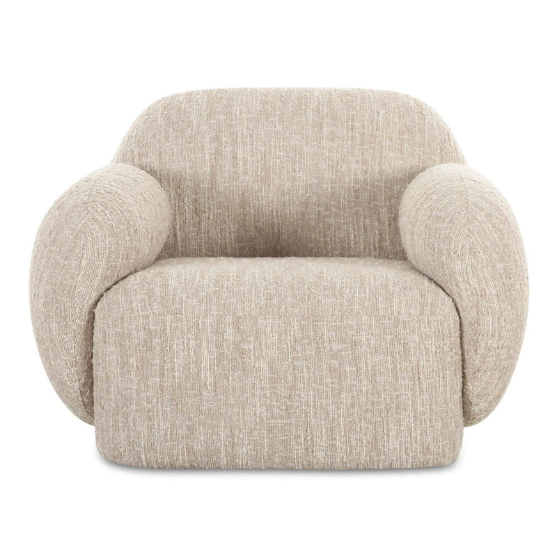 Hazel Polyester Upholstered Lounge Armchair Lounge Chairs LOOMLAN By Moe's Home