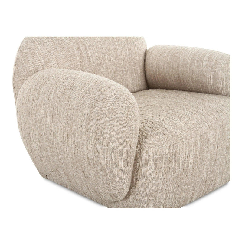 Hazel Polyester Upholstered Lounge Armchair Lounge Chairs LOOMLAN By Moe's Home