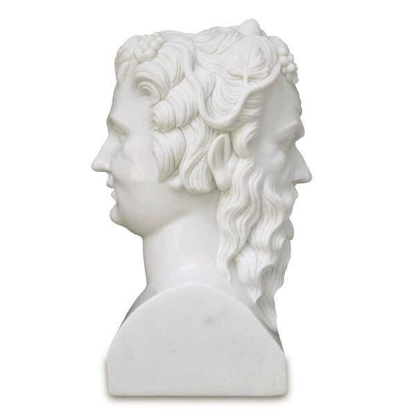 Hector Marble Bust Sculpture Statues & Sculptures LOOMLAN By Currey & Co