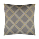 Hekla Patina Grey Throw Pillow With Insert Throw Pillows LOOMLAN By D.V. Kap