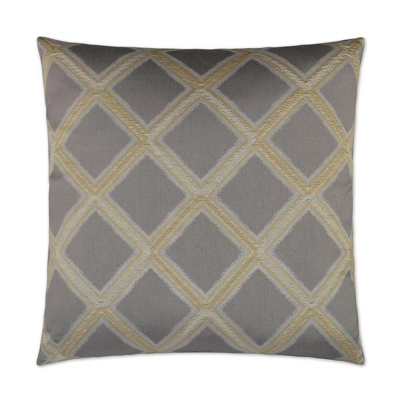 Hekla Patina Grey Throw Pillow With Insert Throw Pillows LOOMLAN By D.V. Kap