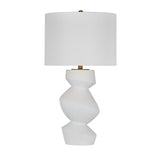 Helen White Resin Table Lamp Table Lamps LOOMLAN By Bassett Mirror