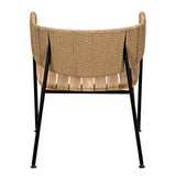 Helena Teak Wood Black Chair Club Chairs LOOMLAN By Noir