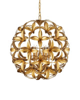 Helenium Orb Iron Gold Chandelier Chandeliers LOOMLAN By Currey & Co