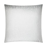 Hepburn Crystal White Throw Pillow With Insert Throw Pillows LOOMLAN By D.V. Kap