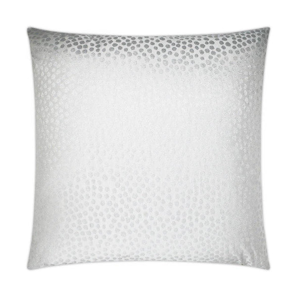 Hepburn Crystal White Throw Pillow With Insert Throw Pillows LOOMLAN By D.V. Kap