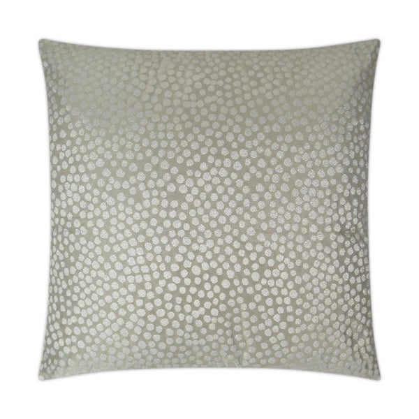 Hepburn Silver Grey Throw Pillow With Insert Throw Pillows LOOMLAN By D.V. Kap