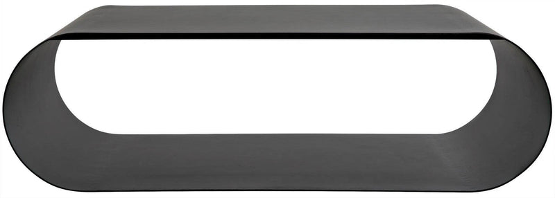 Hera Black Steel Geometric Coffee Table Coffee Tables LOOMLAN By Noir