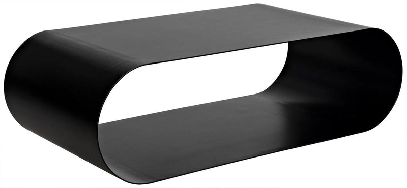 Hera Black Steel Geometric Coffee Table Coffee Tables LOOMLAN By Noir