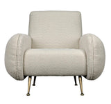 Hera Chair, Boucle Fabric Club Chairs LOOMLAN By Noir