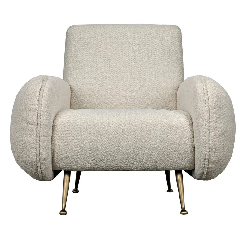 Hera Chair, Boucle Fabric Club Chairs LOOMLAN By Noir