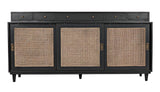 Hermosa Wood Black Sideboard Sideboards LOOMLAN By Noir