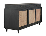 Hermosa Wood Black Sideboard Sideboards LOOMLAN By Noir