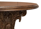 Hestia Carved Round Dining Table Dining Tables LOOMLAN By Sarreid