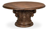 Hestia Carved Round Dining Table Dining Tables LOOMLAN By Sarreid