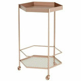 Hex Bar Cart Gold Home Bar Carts LOOMLAN By Zuo Modern