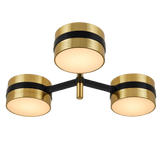 Heybrook Semi-Flush Mount Flush Mounts LOOMLAN By Currey & Co