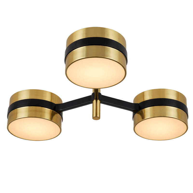 Heybrook Semi-Flush Mount Flush Mounts LOOMLAN By Currey & Co