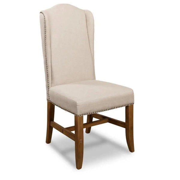 High Velvet Upholstered Armless Dining Chair (Set Of 2)