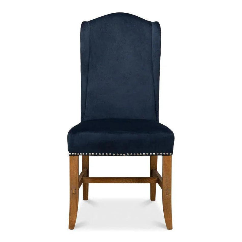 High Velvet Upholstered Armless Dining Chair (Set Of 2)