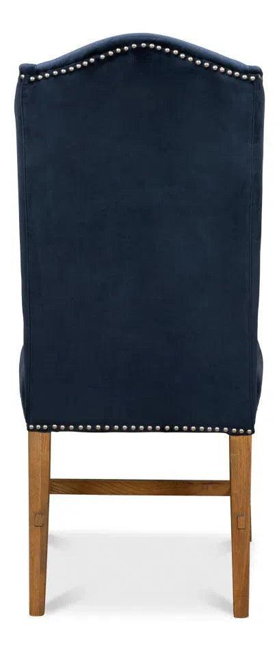 High Velvet Upholstered Armless Dining Chair (Set Of 2)