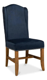 High Velvet Upholstered Armless Dining Chair (Set Of 2)