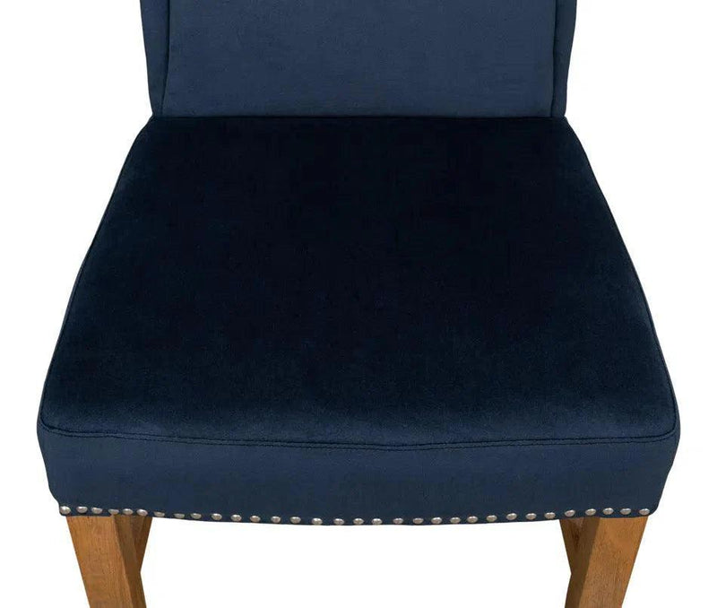 High Velvet Upholstered Armless Dining Chair (Set Of 2)