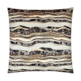 Highway Blackstone Brown Black Large Throw Pillow With Insert Throw Pillows LOOMLAN By D.V. Kap