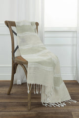 Hilda Soft Cotton Throw Blanket With Fringe Throw Pillows LOOMLAN By LOOMLAN