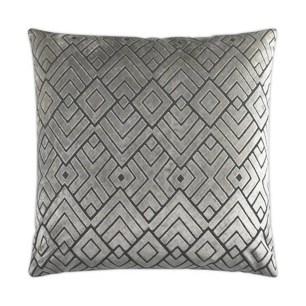 Hipster Silver Throw Pillow With Insert Throw Pillows LOOMLAN By D.V. Kap