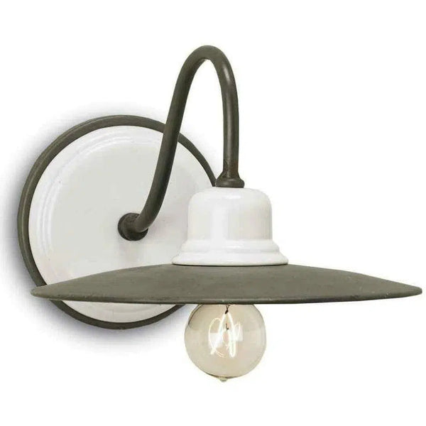 Hiroshi Gray White Eastleigh Wall Sconce Wall Sconces LOOMLAN By Currey & Co