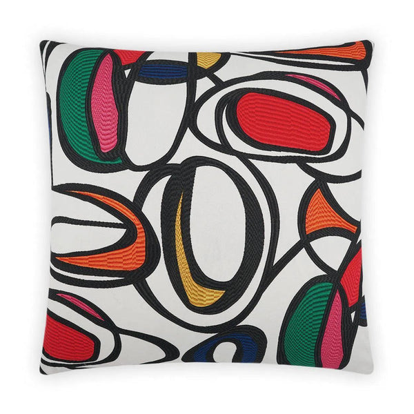 Hirst Multi Color Throw Pillow With Insert Throw Pillows LOOMLAN By D.V. Kap