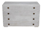 Hofman Wood and Brass White Dresser Dressers LOOMLAN By Noir