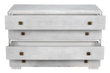 Hofman Wood and Brass White Dresser Dressers LOOMLAN By Noir