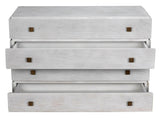 Hofman Wood and Brass White Dresser Dressers LOOMLAN By Noir