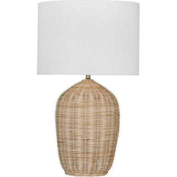 Holland Rattan Natural Table Lamp Table Lamps LOOMLAN By Bassett Mirror