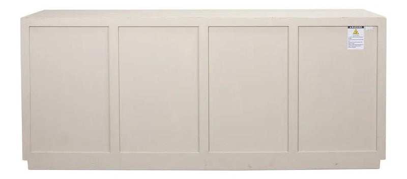 Hollis 4 Door Sideboard Antique White Sideboards LOOMLAN By Sarreid