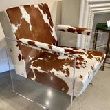 Holloway Armchair Unique Cowhide Accent Chair Accent Chairs LOOMLAN By Sarreid