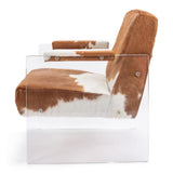 Holloway Armchair Unique Cowhide Accent Chair Accent Chairs LOOMLAN By Sarreid