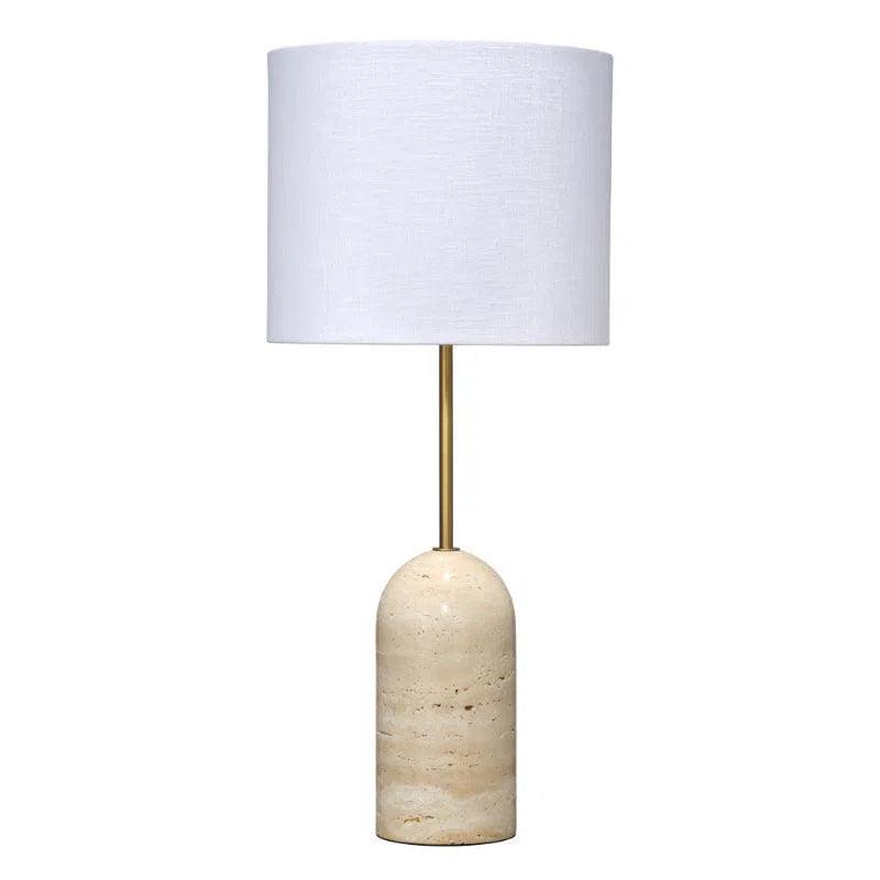 Holt Table Lamp in Travertine Table Lamps LOOMLAN By Jamie Young