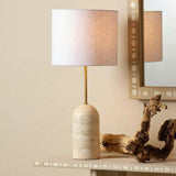 Holt Table Lamp in Travertine Table Lamps LOOMLAN By Jamie Young