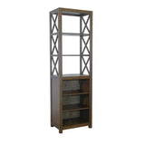 Homestead Entertainment Wall Dark Brown Entertainment Wall Unit LOOMLAN By Sunny D