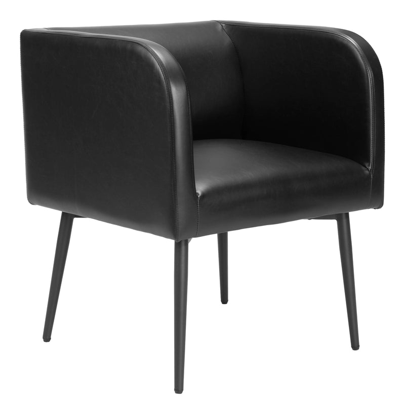 Horbat Dining Chair Black Dining Chairs LOOMLAN By Zuo Modern