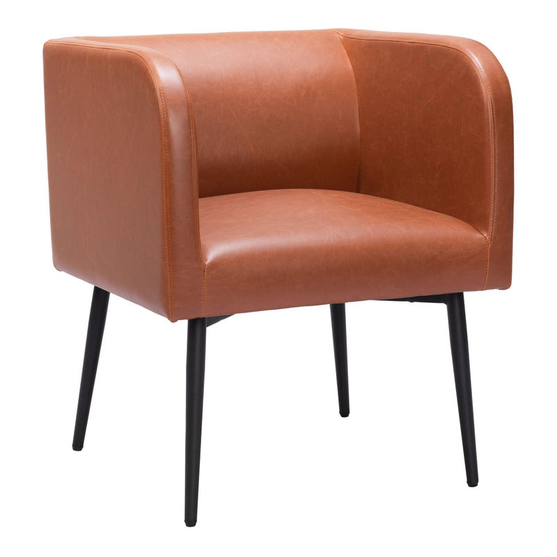 Horbat Dining Chair Brown Dining Chairs LOOMLAN By Zuo Modern