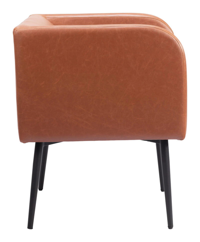 Horbat Dining Chair Brown Dining Chairs LOOMLAN By Zuo Modern