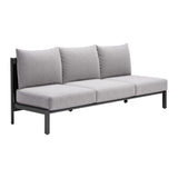 Horizon Gray Sofa Outdoor Sofas & Loveseats LOOMLAN By Zuo Modern