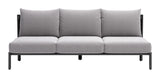 Horizon Gray Sofa Outdoor Sofas & Loveseats LOOMLAN By Zuo Modern