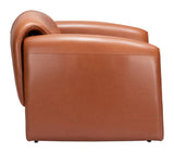 Horten Accent Chair Brown Club Chairs LOOMLAN By Zuo Modern