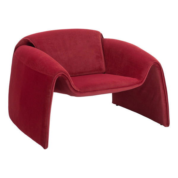 Horten Accent Chair Red Club Chairs LOOMLAN By Zuo Modern