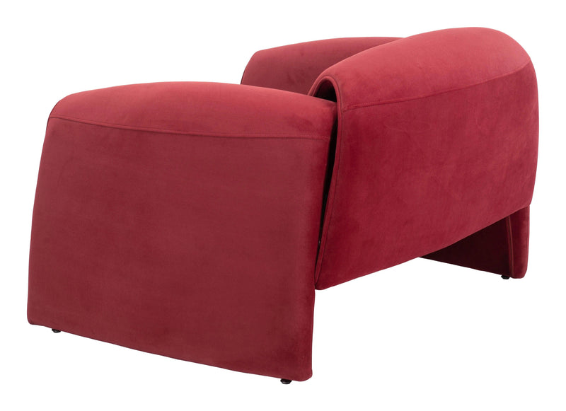 Horten Accent Chair Red Club Chairs LOOMLAN By Zuo Modern